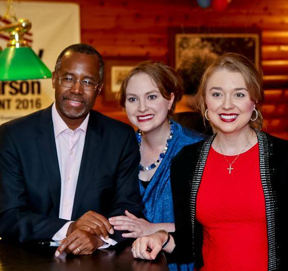 Ben Carson, Carrie, and Stacie