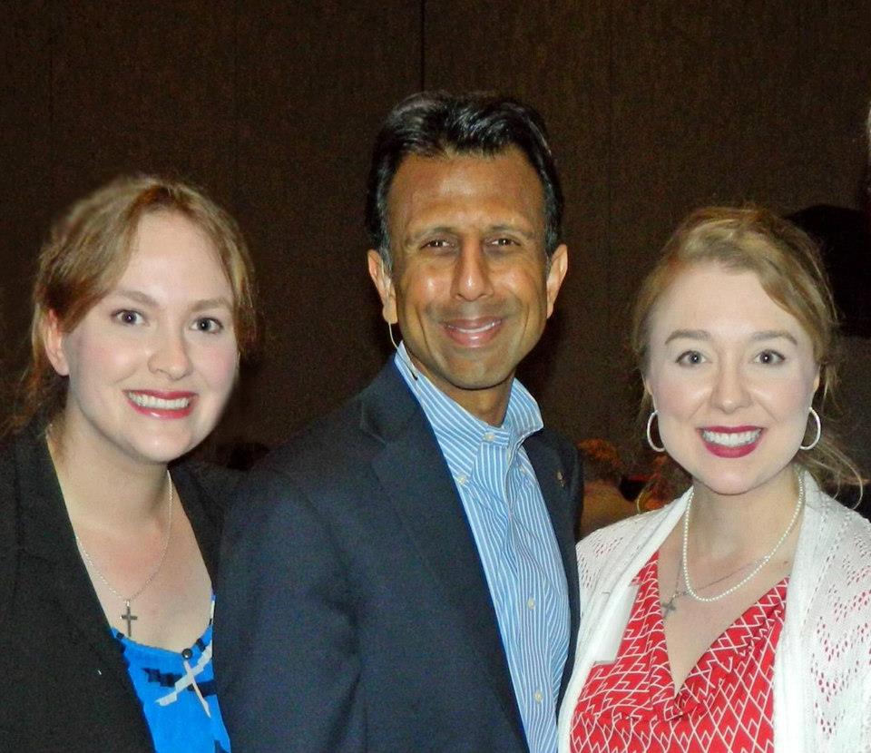 Carrie, Bobby JIndal, and Stacie