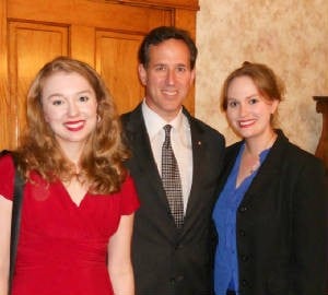 Stacie, Rick Santorum, and Carrie
